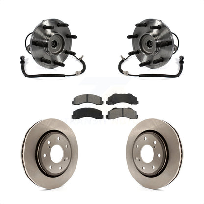 Hub Bearing Assembly Disc Brake Rotors And Pads Front Kit For Ford F-150