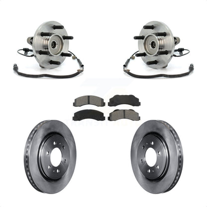 Hub Bearing Assembly Disc Brake Rotors And Pads Front Kit For Ford F-150