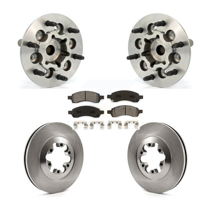 Hub Bearing Assembly Brake Rotor Pad Front Kit For Chevrolet Colorado GMC Canyon
