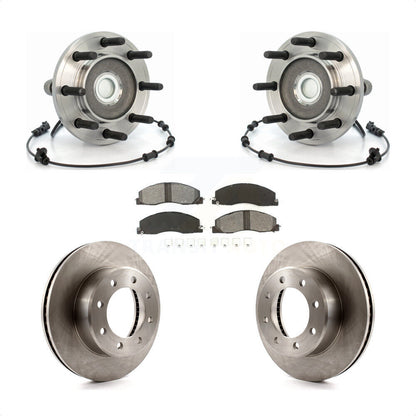 Hub Bearing Assembly Disc Brake Rotor Pads Front Kit For Dodge Ram 2500 3500 RWD