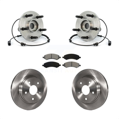 Hub Bearing Assembly Disc Brake Rotors And Pads Front Kit For Dodge Ram 1500