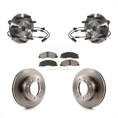 Hub Bearing Assembly Disc Brake Rotors And Pads Front Kit For Ram 3500 2500