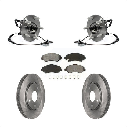 Hub Bearing Brake Rotor & Pads Front Kit For Dodge Grand Caravan Chrysler Town