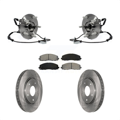 Hub Bearing Assembly Disc Brake Rotor And Pads Front Kit For Dodge Grand Caravan