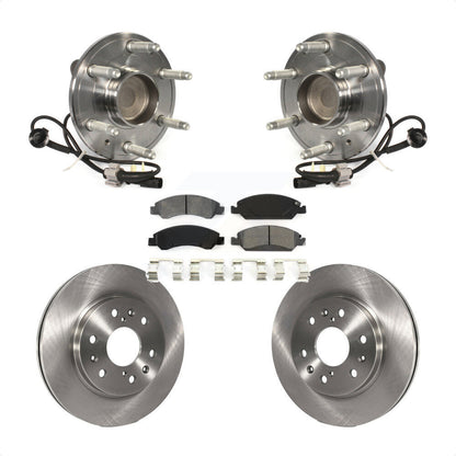 Hub Bearing Brake Rotor Pad Front Kit For GMC Sierra 1500 Chevrolet Silverado XL