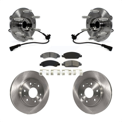 Hub Bearing Brake Rotor Pad Front Kit For GMC Sierra 1500 Chevrolet Silverado XL