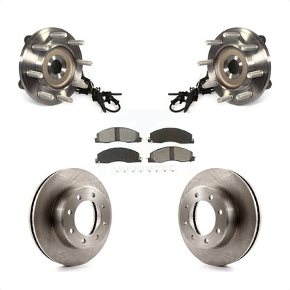 Hub Bearing Assembly Disc Brake Rotors And Pads Front Kit For Ram 2500 3500