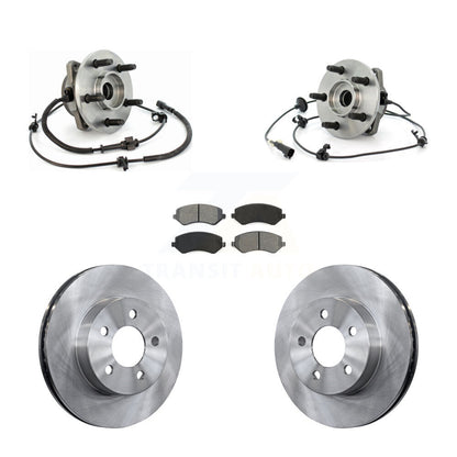 Hub Bearing Assembly Disc Brake Rotors And Pads Front Kit For Jeep Liberty