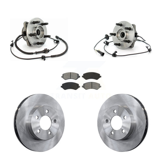 Hub Bearing Assembly Disc Brake Rotors And Pads Front Kit For Jeep Liberty