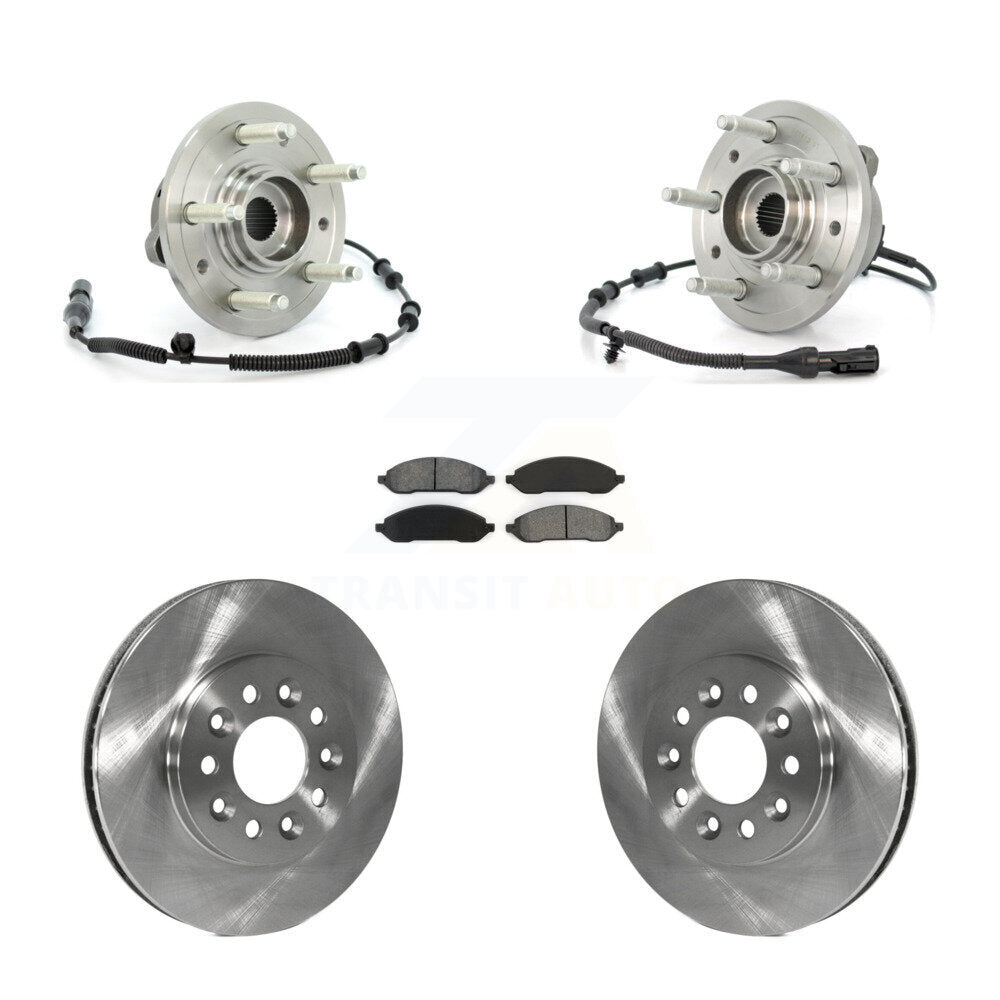 Hub Bearing Disc Brake Rotor & Pads Front Kit For Ford Freestar Mercury Monterey