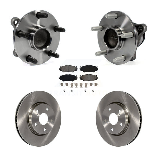 Hub Bearing Assembly Disc Brake Rotors And Pads Front Kit For Lexus IS250 RWD
