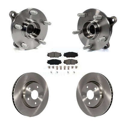 Hub Bearing Assembly Disc Brake Rotors And Pads Front Kit For Lexus IS250 AWD