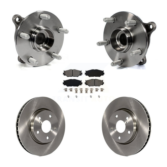 Hub Bearing Assembly Disc Brake Rotors And Pads Front Kit For Lexus IS250 AWD