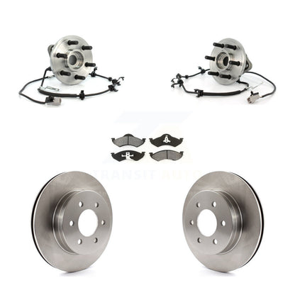 Hub Bearing Assembly Disc Brake Rotor And Pad Front Kit For Dodge Dakota Durango