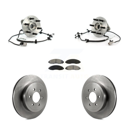 Hub Bearing Disc Brake Rotor Pad Front Kit For Dodge Dakota 4WD with 4-Wheel ABS