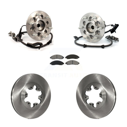 Hub Bearing Brake Rotor & Pads Front Kit For Chevrolet Colorado GMC Canyon Isuzu