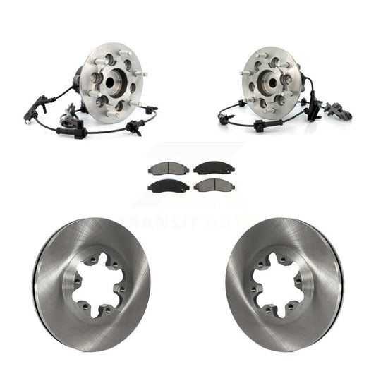 Hub Bearing Disc Brake Rotor Pad Front Kit For Chevrolet Colorado GMC Canyon RWD