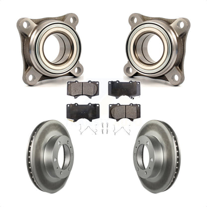 Wheel Bearing Coated Disc Brake Rotor Pad Front Kit For Toyota Tacoma 4Runner FJ