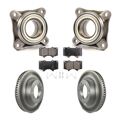 Wheel Bearing Coated Brake Rotor & Pads Front Kit For Toyota 4Runner Lexus GX460