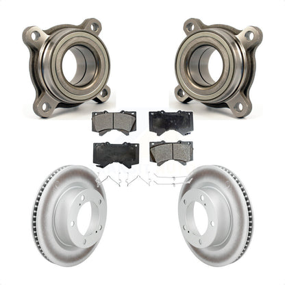 Wheel Bearing Coat Brake Rotor Pad Front Kit For Lexus LX570 Toyota Land Cruiser