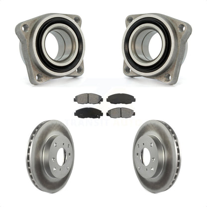 Wheel Bearing Coated Disc Brake Rotor Pads Front Kit For 1998-1999 Acura CL 2.3L
