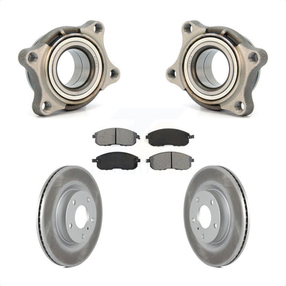 Wheel Bearing Coat Brake Rotor Pad Front Kit For INFINITI G35 AWD Module