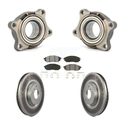Wheel Bearing Coat Brake Rotor Pad Front Kit For INFINITI G35 AWD Module