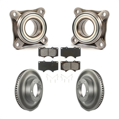 Wheel Bearing Coated Brake Rotor & Pads Front Kit For Toyota 4Runner Lexus GX460
