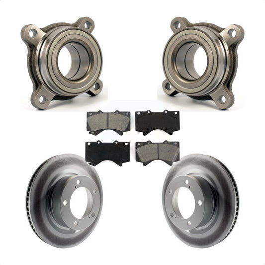 Wheel Bearing Coated Brake Rotor & Pad Front Kit For Toyota Tundra Sequoia Lexus