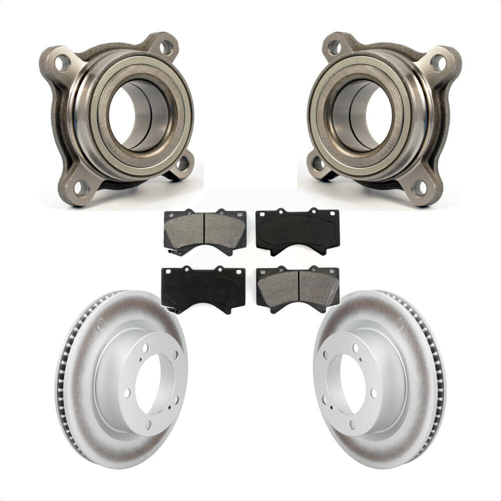 Wheel Bearing Coat Brake Rotor Pad Front Kit For Lexus LX570 Toyota Land Cruiser