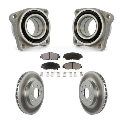 Wheel Bearing Coated Disc Brake Rotor Pads Front Kit For 1998-1999 Acura CL 2.3L