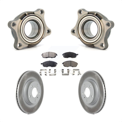 Wheel Bearing Coat Brake Rotor Pad Front Kit For INFINITI G35 AWD Module