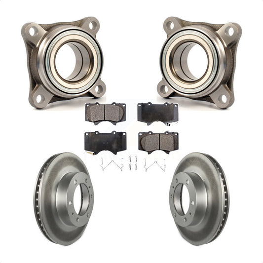 Wheel Bearing Coated Disc Brake Rotor Pad Front Kit For Toyota Tacoma 4Runner FJ