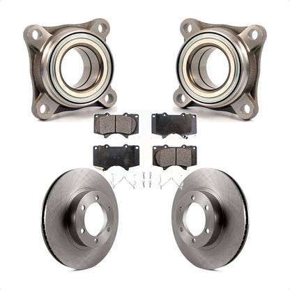 Wheel Bearing Disc Brake Rotor And Pads Front Kit For Toyota 4Runner Lexus GX470