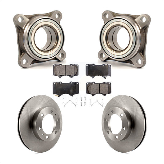 Wheel Bearing Brake Rotor And Pad Front Kit For Toyota Tacoma 4Runner FJ Cruiser