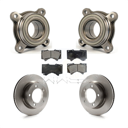 Wheel Bearing Disc Brake Rotor Pad Front Kit For Lexus LX570 Toyota Land Cruiser