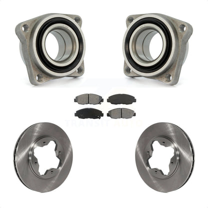 Wheel Bearing Disc Brake Rotors And Pads Front Kit For Honda Accord Acura CL