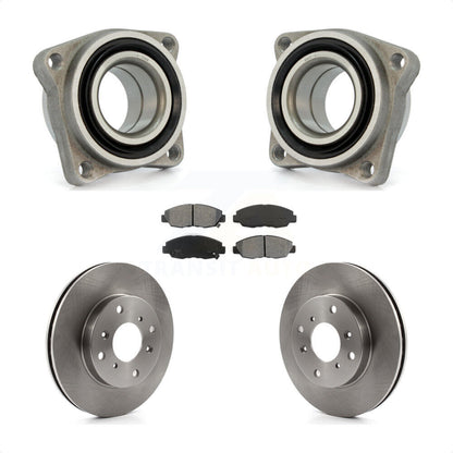 Wheel Bearing Disc Brake Rotors And Pads Front Kit For 1998-1999 Acura CL 2.3L