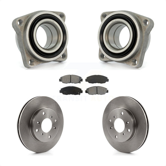 Wheel Bearing Disc Brake Rotors And Pads Front Kit For 1998-1999 Acura CL 2.3L