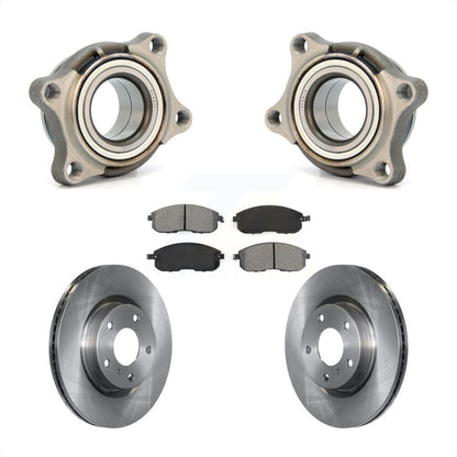 Wheel Bearing Brake Rotor Pad Front Kit For 2005 INFINITI G35 AWD Module