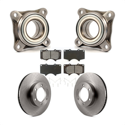 Wheel Bearing Disc Brake Rotor And Pads Front Kit For Toyota 4Runner Lexus GX470