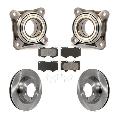 Wheel Bearing Brake Rotor Pad Front Kit For 2010-2023 Toyota 4Runner Lexus GX460
