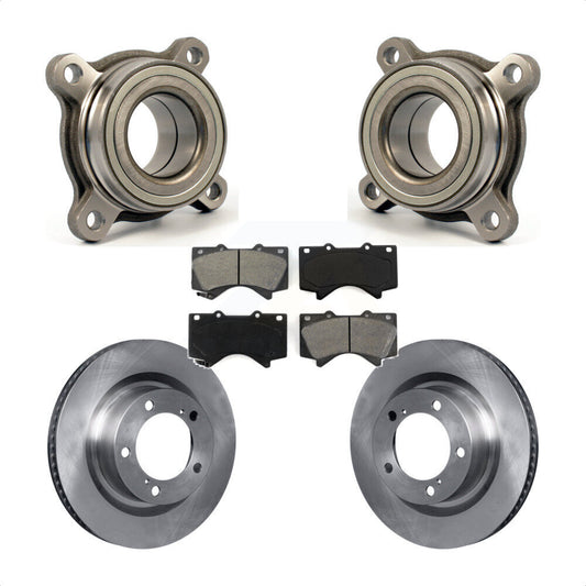 Wheel Bearing Brake Rotor & Pads Front Kit For Toyota Tundra Sequoia Lexus LX570