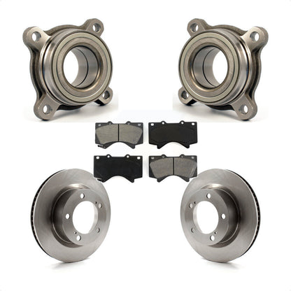 Wheel Bearing Disc Brake Rotor Pad Front Kit For Lexus LX570 Toyota Land Cruiser