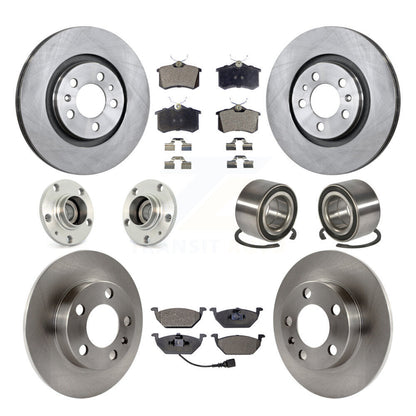 Hub Bearing Disc Brake Rotor And Pad Front Rear Kit (10Pc) For Volkswagen Beetle