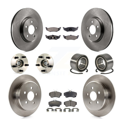Hub Bearing Disc Brake Rotor & Pad Front Rear Kit (10Pc) For Chrysler PT Cruiser