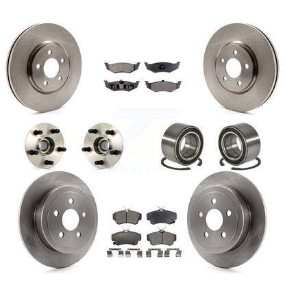 Hub Bearing Disc Brake Rotor & Pad Front Rear Kit (10Pc) For Chrysler PT Cruiser