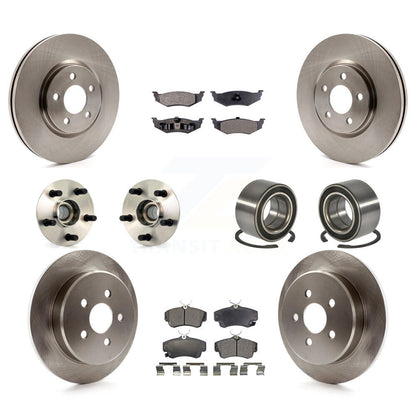 Hub Bearing Brake Rotor Pads Front Rear Kit (10Pc) For Chrysler PT Cruiser Dodge