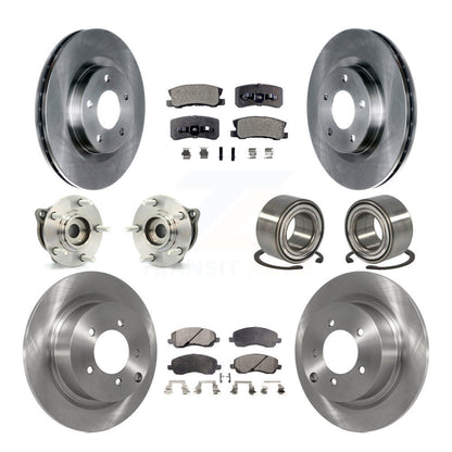 Hub Bearing Brake Rotor Pad Front Rear Kit (10Pc) For Mitsubishi Outlander Sport