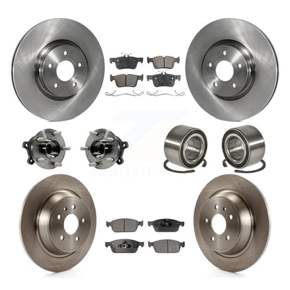 Hub Bearing Brake Rotor & Pads Front Rear Kit (10Pc) For Ford Escape Lincoln MKC